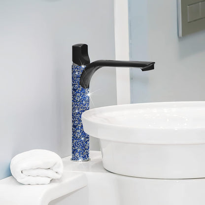 Crystal Rhinestone Ribbon Wrap Roll - Silver Blue (1.18" x 3yard)