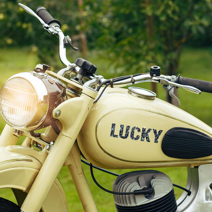 34Pcs Resin Rhinestone Letter Stickers A-Z - Black AB (1.57")