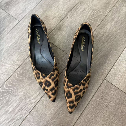 Fauve crystal stiletto, leopard