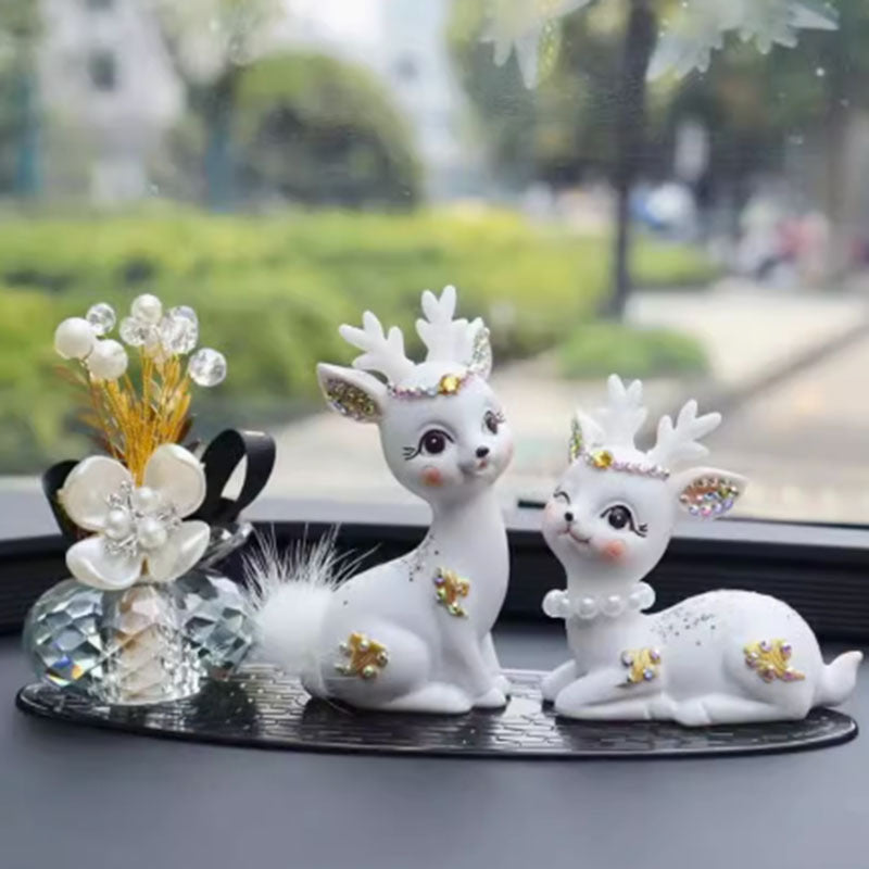 Sylvie crystal deer figurine