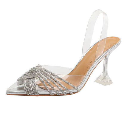 Clear crystal sandal variant