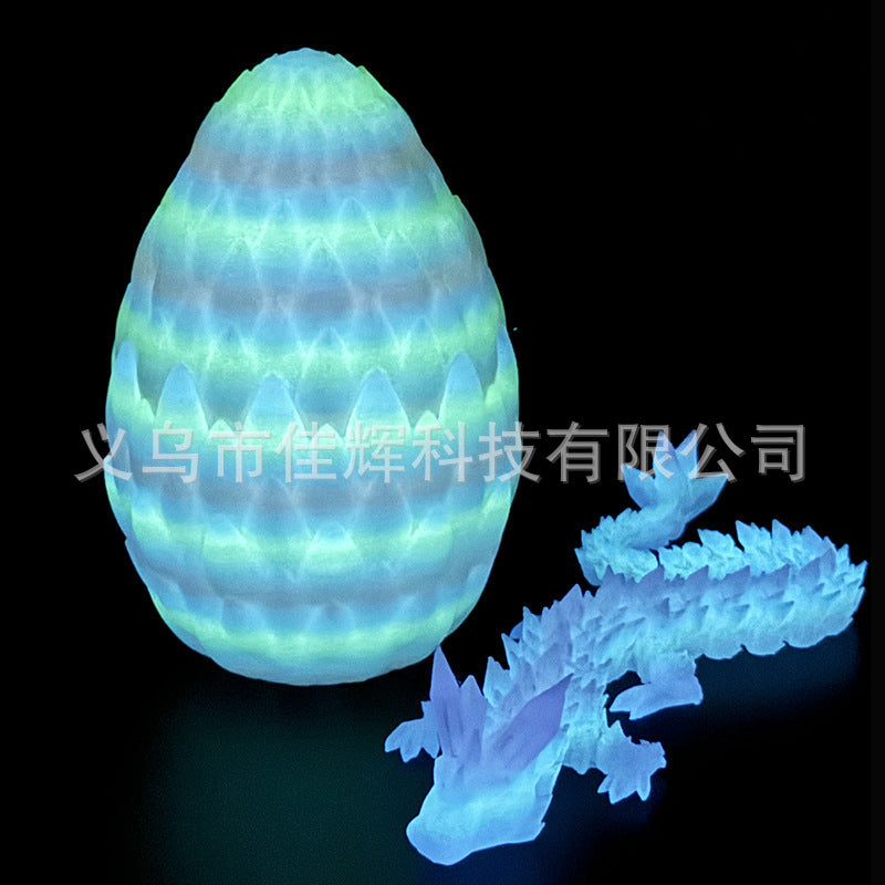 Nova crystal dragon egg set glow rainbow