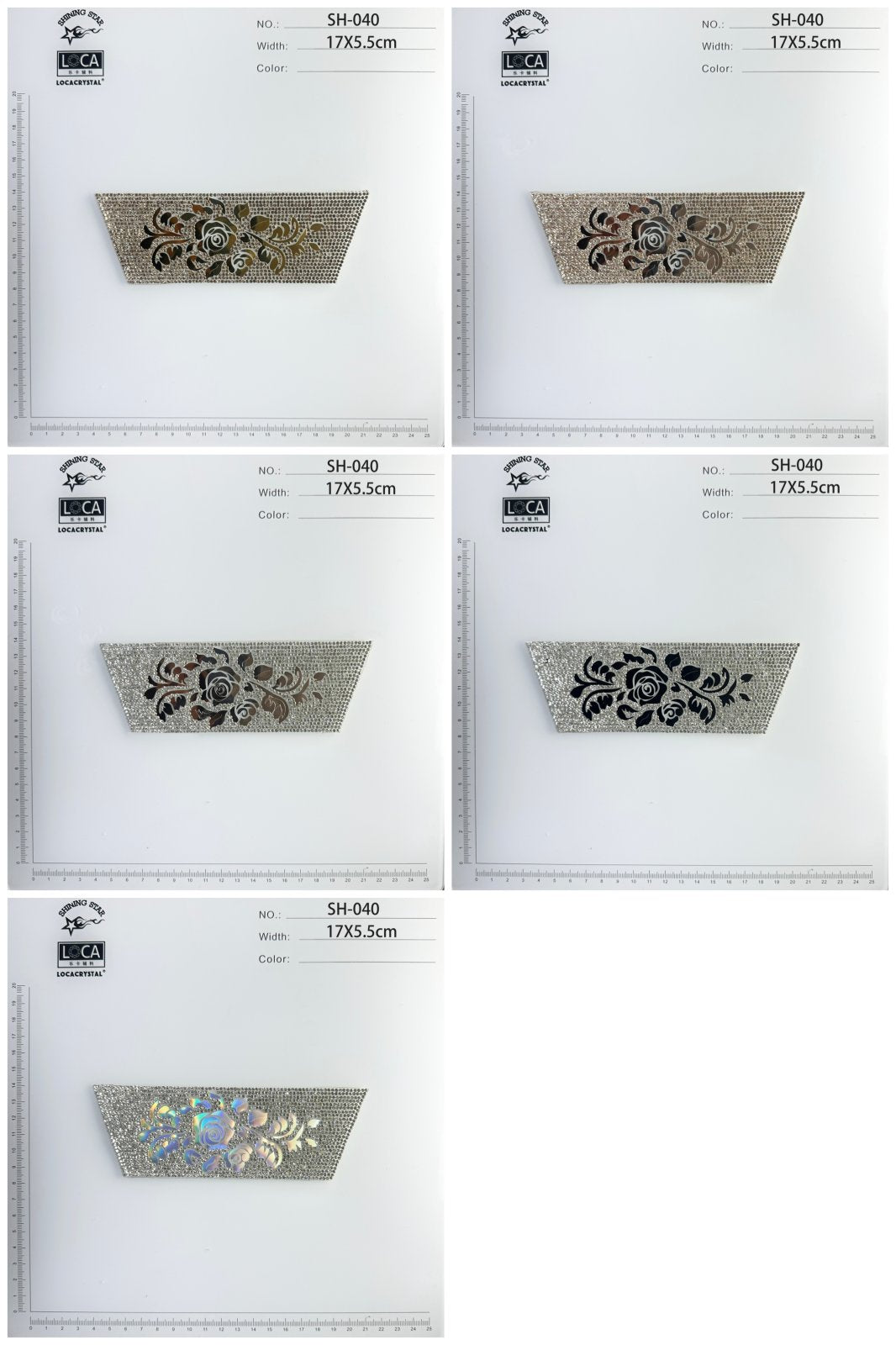 Crystal Shoe Upper SH-040